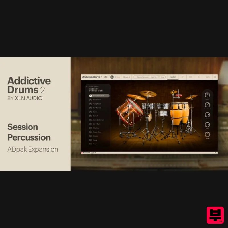 XLN Audio Session Percussion ADpak - Expansion Packs