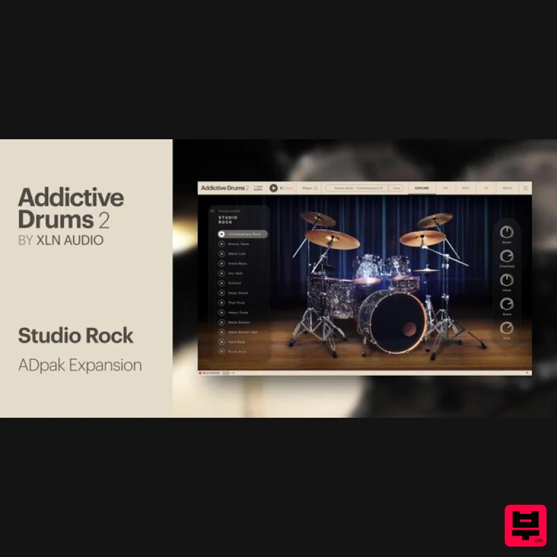 XLN Audio Studio Rock ADpak - Expansion Packs