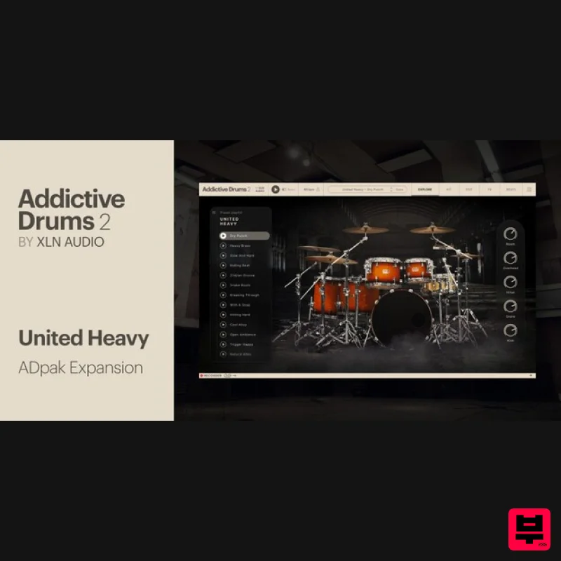 XLN Audio United Heavy ADpak - Expansion Packs
