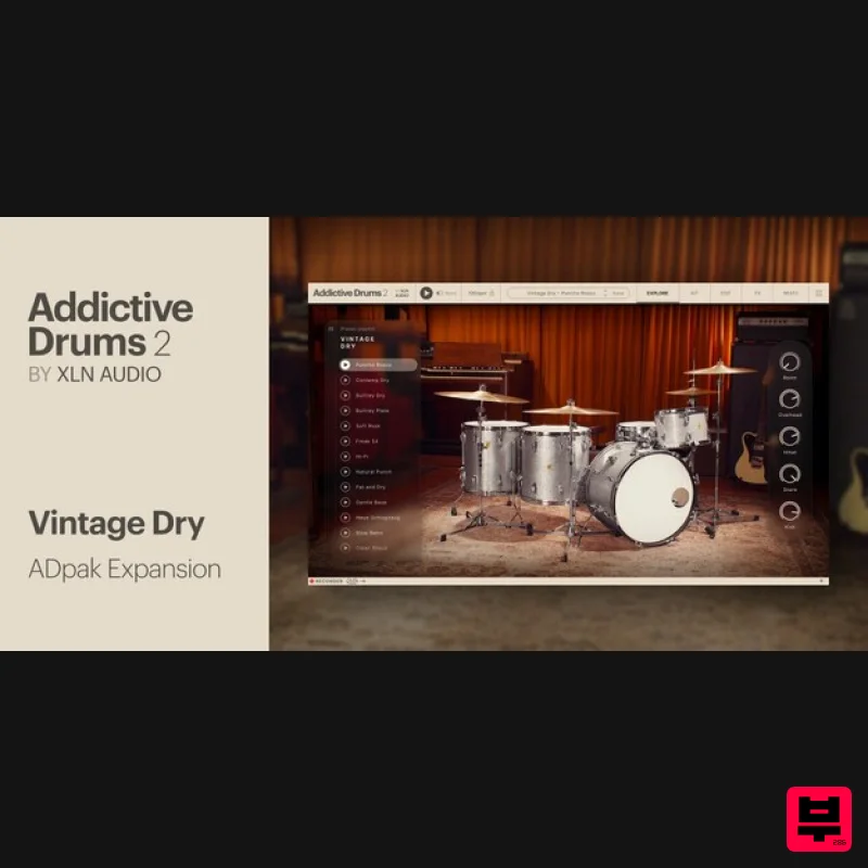 XLN Audio Vintage Dry ADpak - Expansion Packs