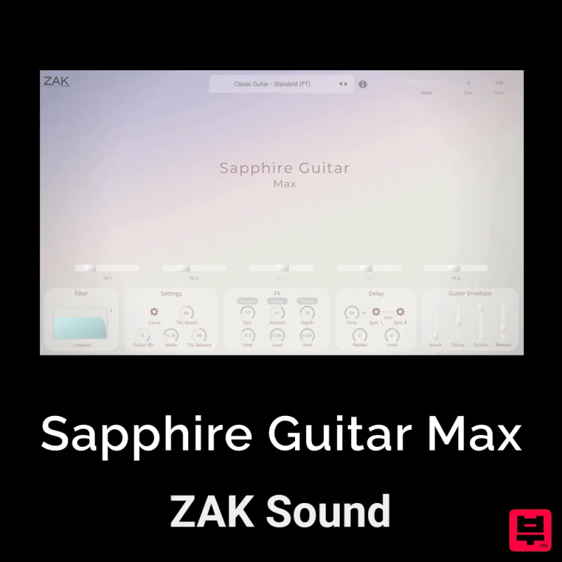 ZAK Sound Sapphire Guitar Max - Professional Music Instrument Photo